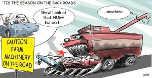 Cover photo for Please Share the Road With Farm Machinery...The Life You Save Could Be Your Own!