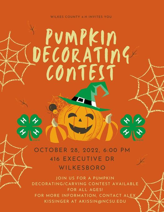 pumpkin decorating contest