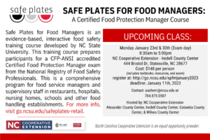 Cover photo for Safe Plates Food Safety Manager Training