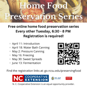 Cover photo for Spring Home Food Preservation Series