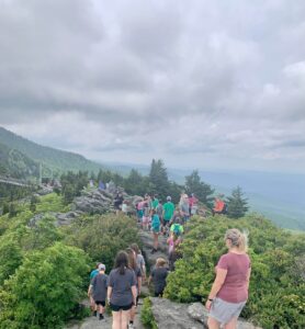 4-H youth at Grandfather Mtn.
