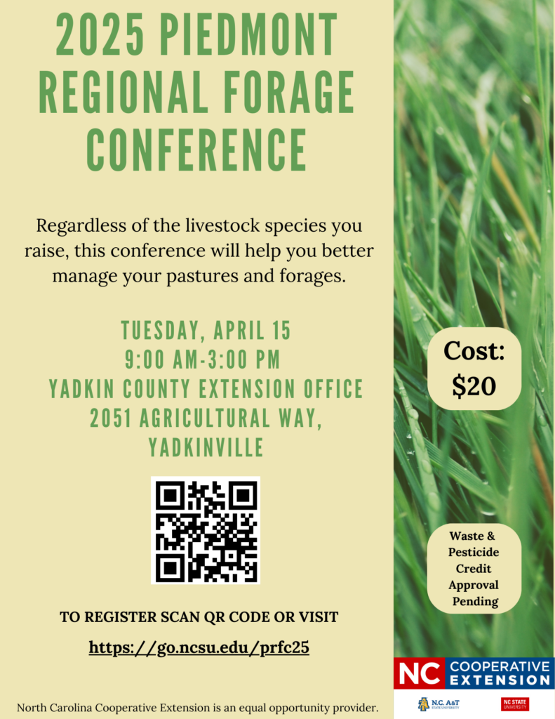 Piedmont Regional Forage Conference